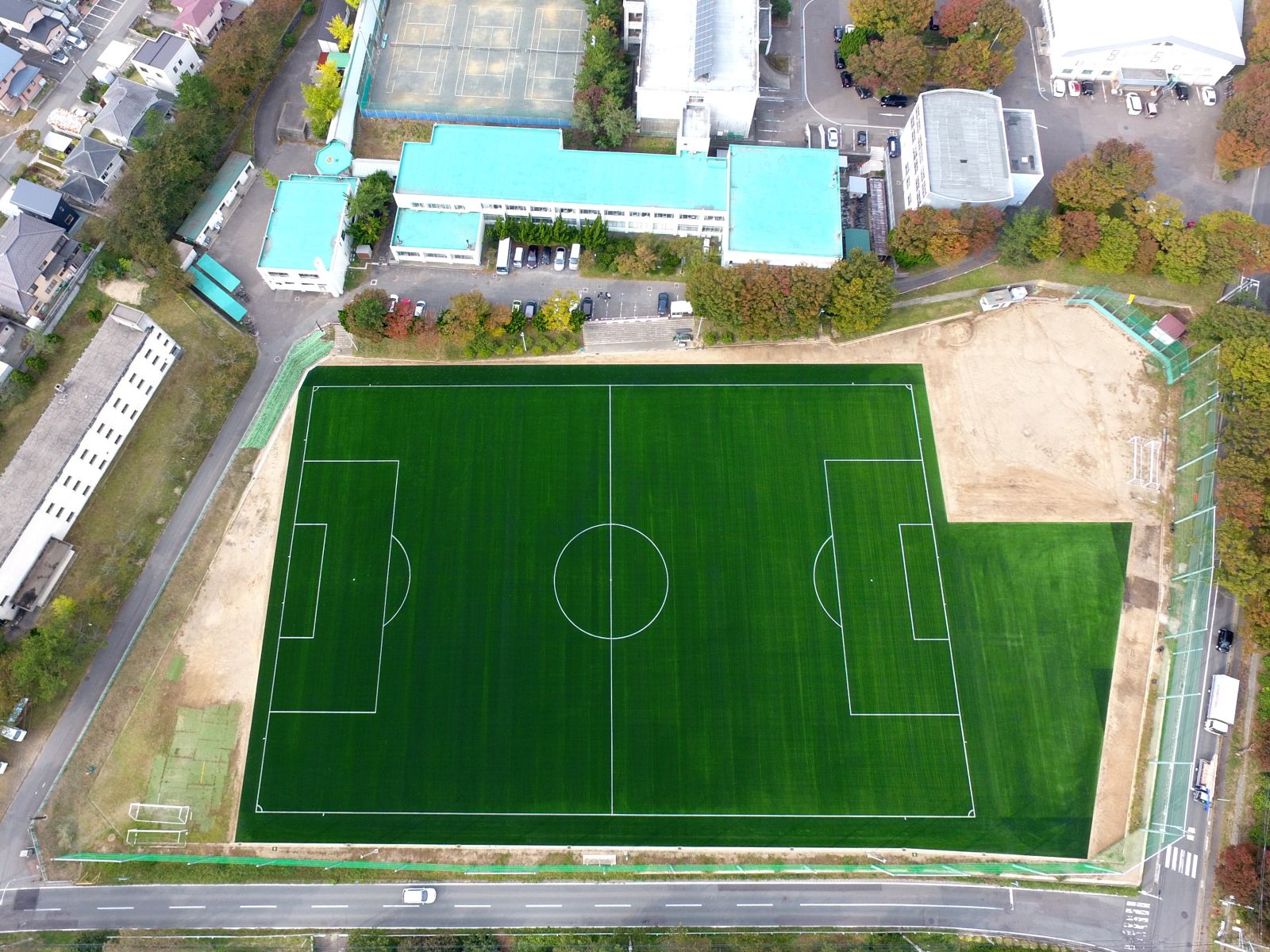 秋田商業高等学校サッカーグラウンド 日本フィールドシステム株式会社